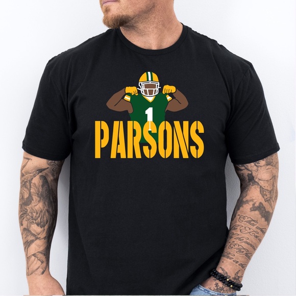 Parsons, Green Bay Football Adult & Youth Graphic T-Shirt - Picture 1 of 6